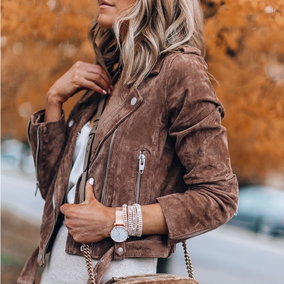 faux suede women jacket long sleeve jacket belted autumn winter - Picture 8 of 9